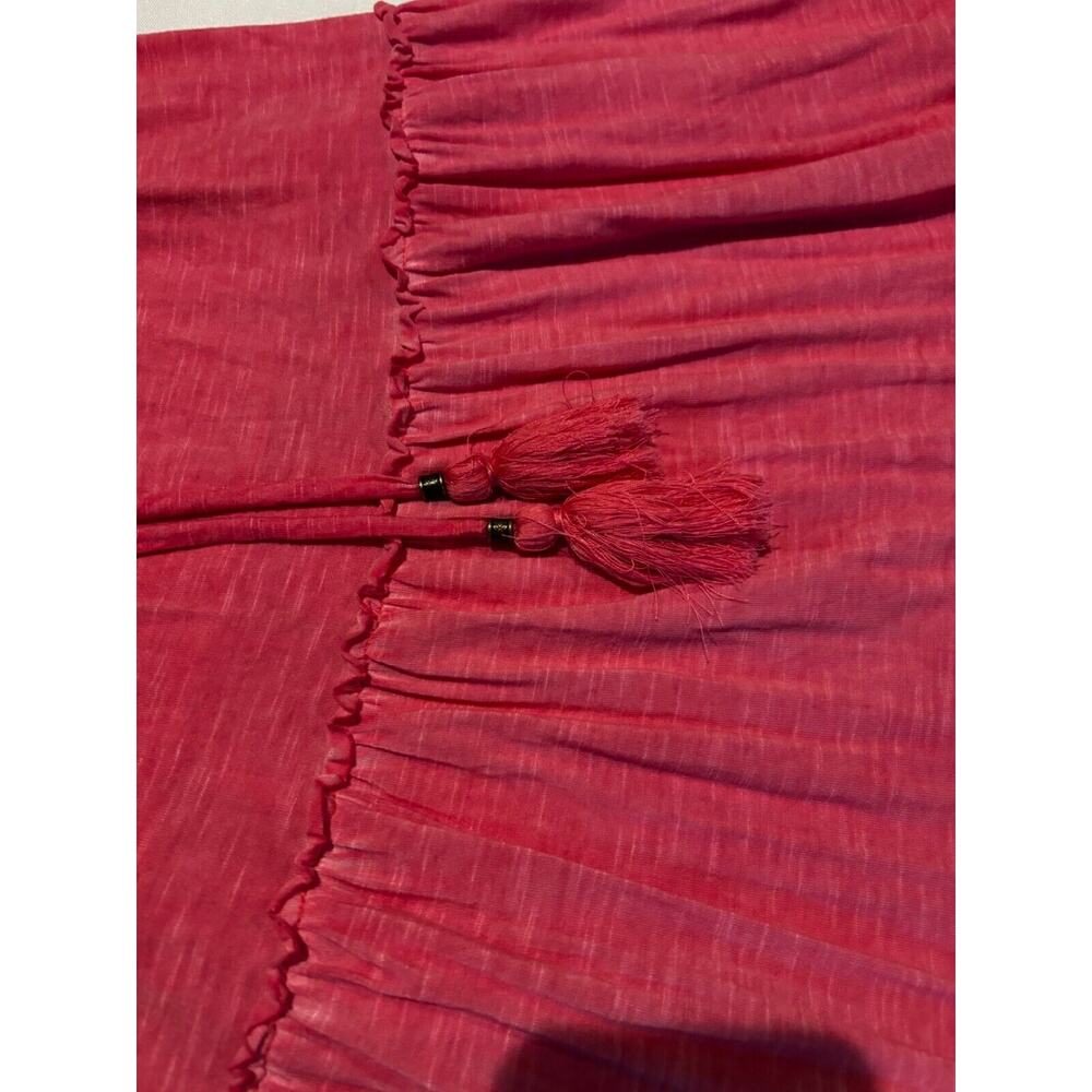 Knox Rose Womens sz S Maxi Dress Pink Tiered Boho peasant career travel comfy - Picture 7 of 7